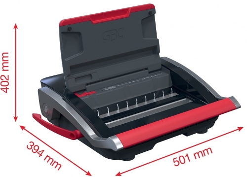 Masina de indosariat GBC WireBind WB15, manuala, cu spire metalice, A4, 15/125 coli, negru-argintiu